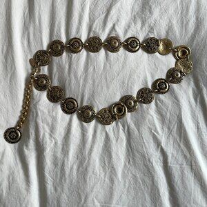 Vintage 90s The Limited Gold Tone Belt